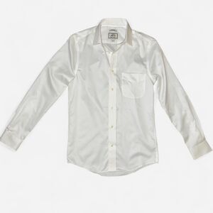Jos. A. Bank Slim Fit White Cotton Button Up Dress Shrit